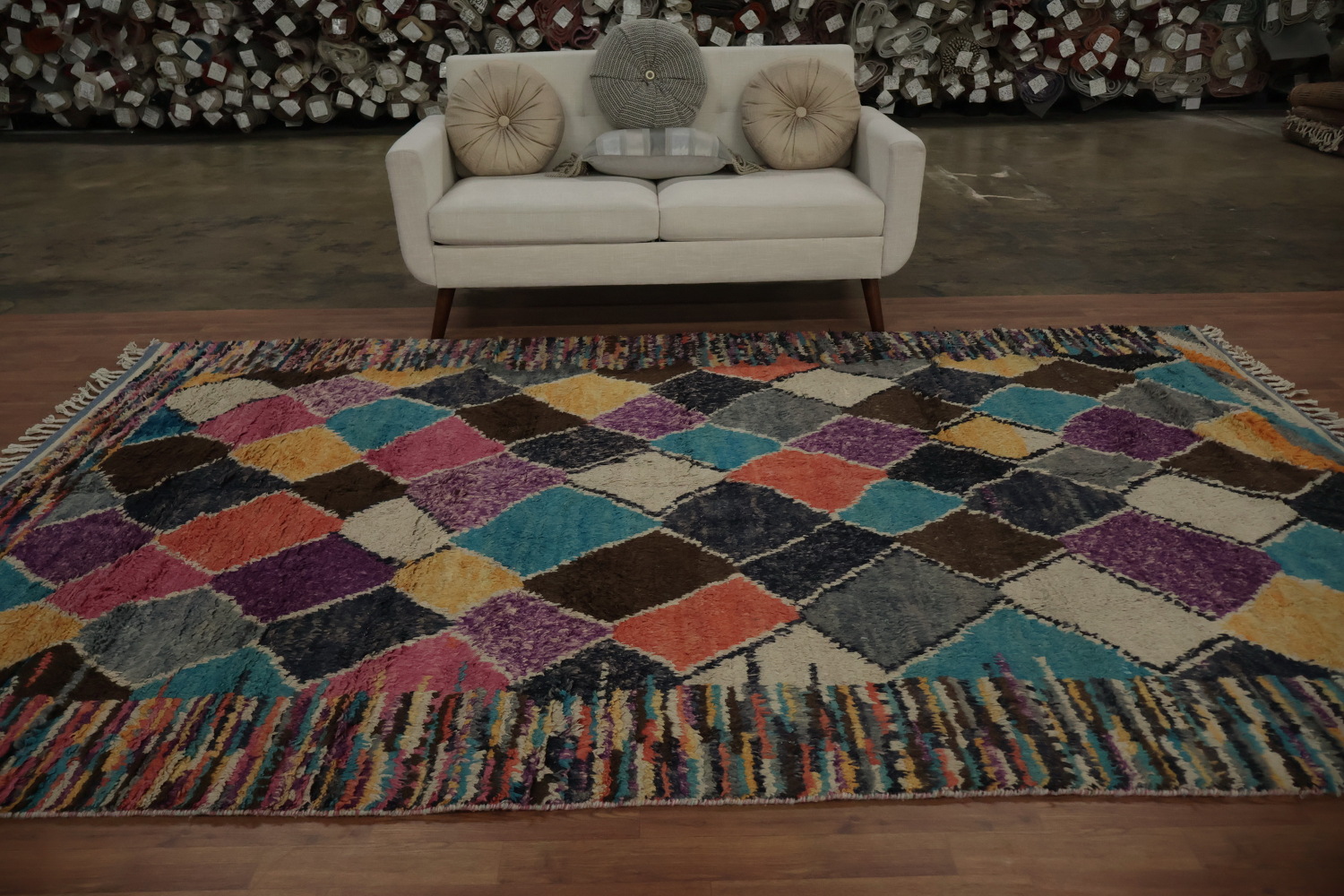 Colorful Plush Moroccan Oriental Area Rug 7x11