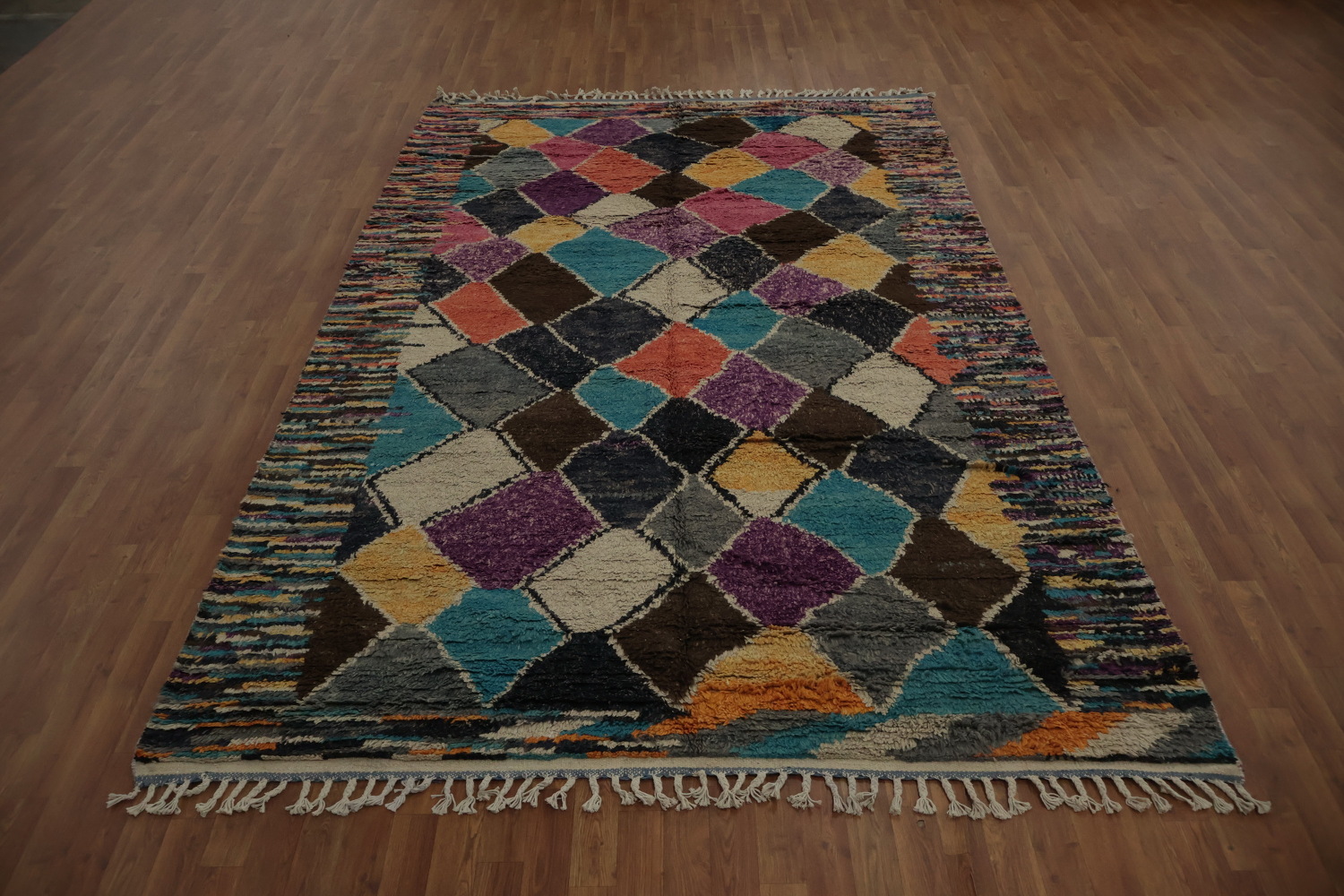 Colorful Plush Moroccan Oriental Area Rug 7x11
