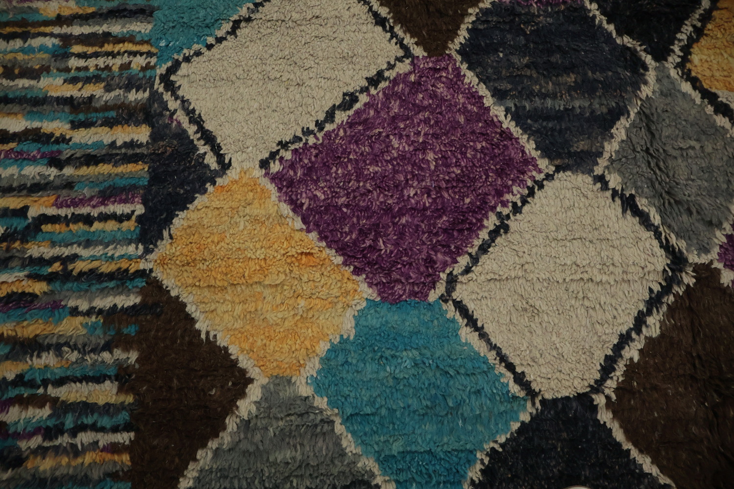 Colorful Plush Moroccan Oriental Area Rug 7x11