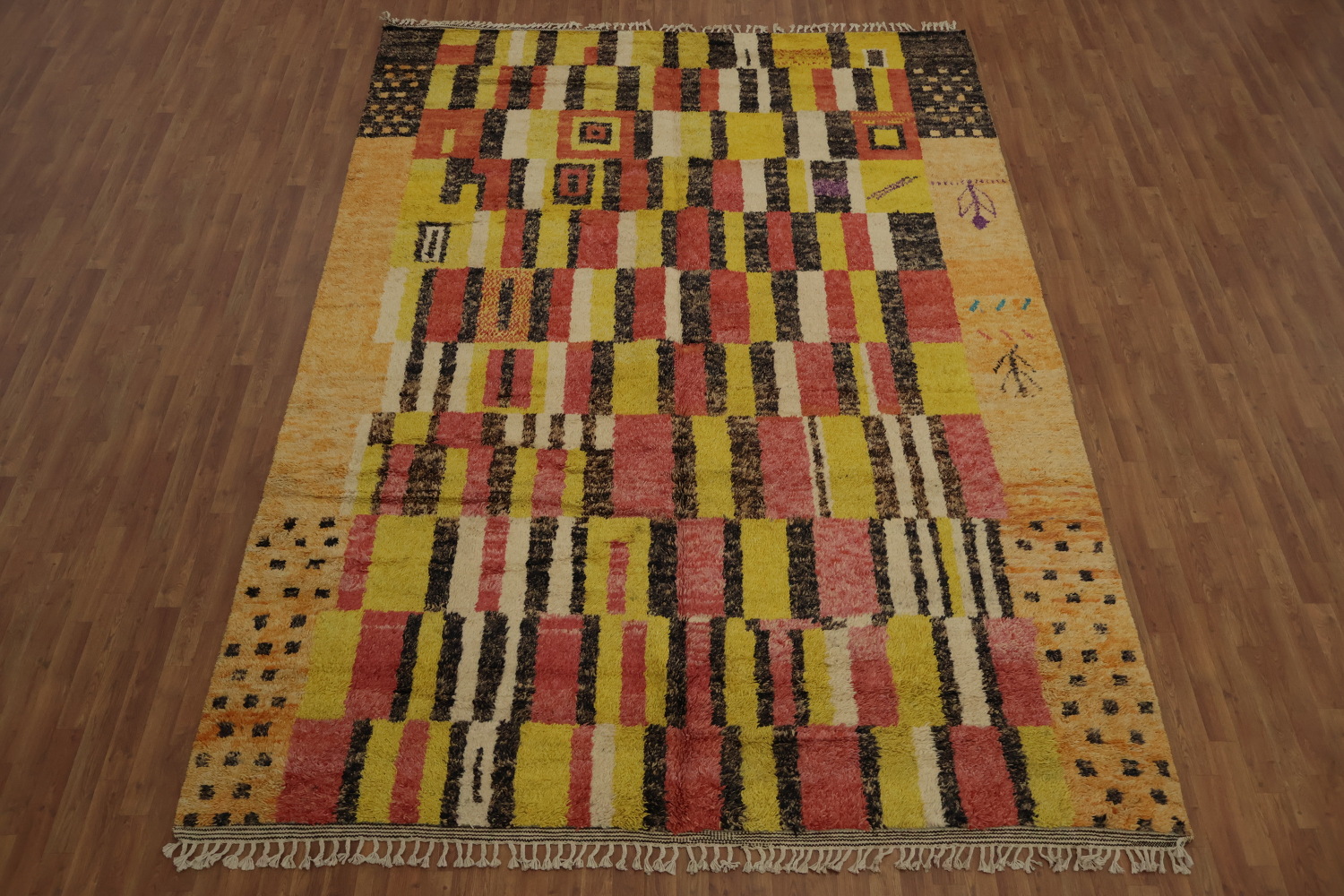 Handmade Plush Moroccan Oriental Area Rug 9x13