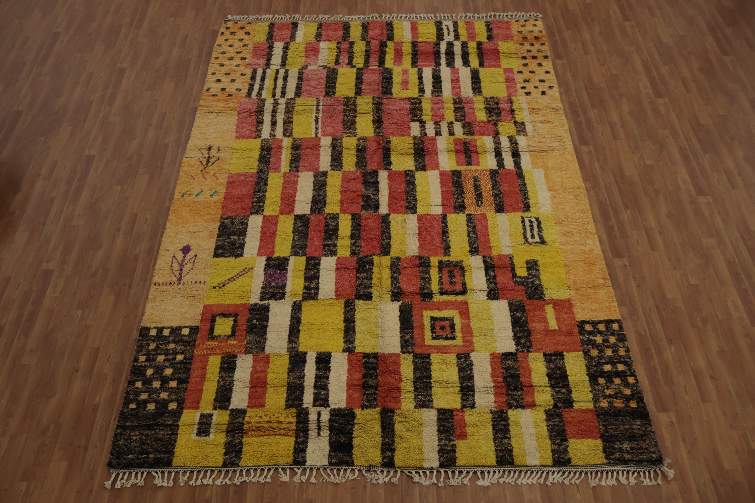 Handmade Plush Moroccan Oriental Area Rug 9x13