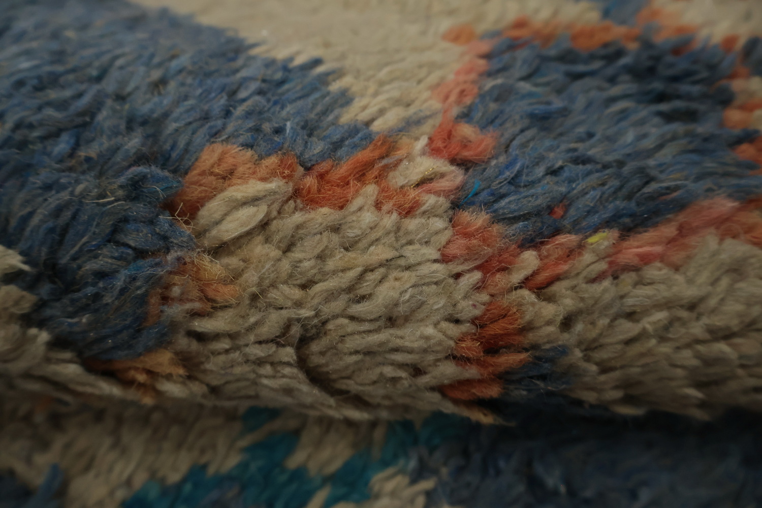 Plush Moroccan Area Rug 7x10 Featuring Unique Pattern Blend Design