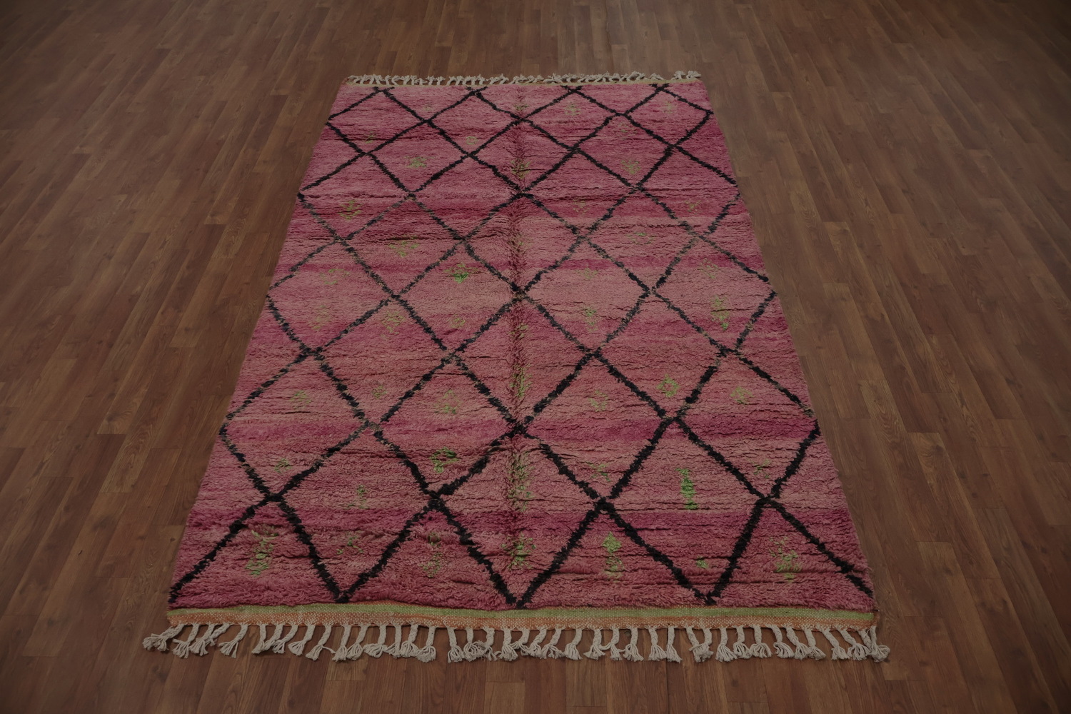 Soft Pink Plush Moroccan Area Rug 5x9 Add Sophisticated Flair to Rooms