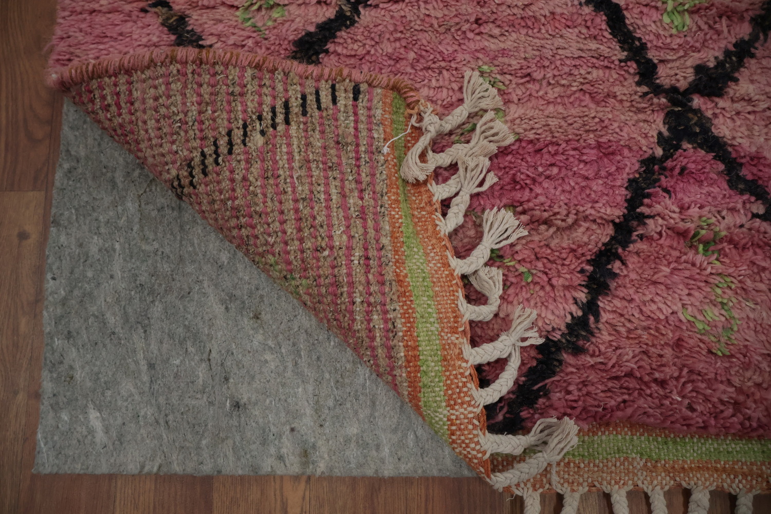Soft Pink Plush Moroccan Area Rug 5x9 Add Sophisticated Flair to Rooms