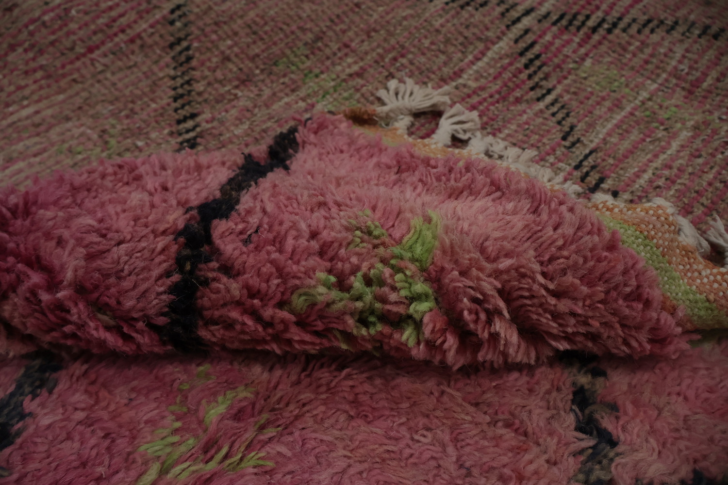 Soft Pink Plush Moroccan Area Rug 5x9 Add Sophisticated Flair to Rooms