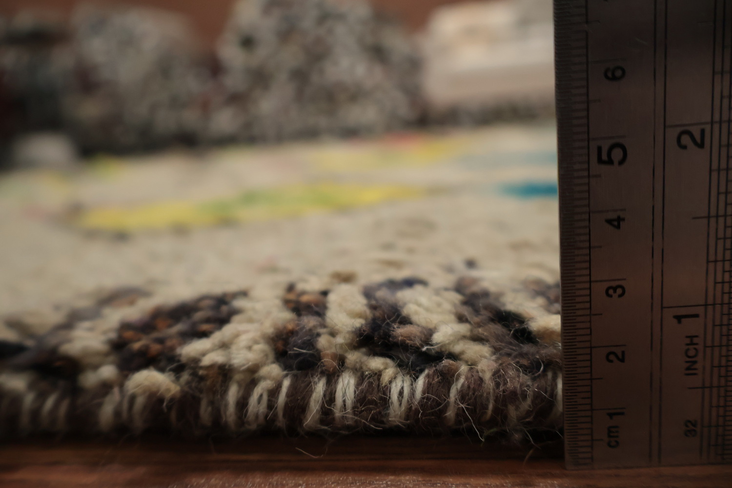 Multi-Tone Plush Moroccan Area Rug 7x10 for Eclectic Spaces