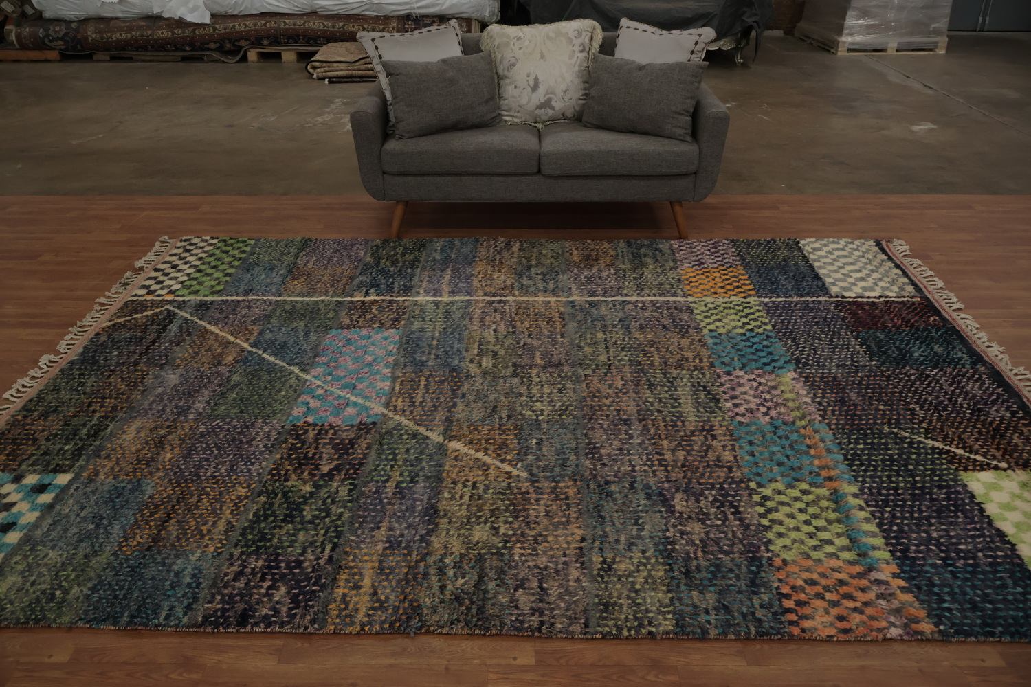 Handmade Plush Moroccan Oriental Area Rug 8x11