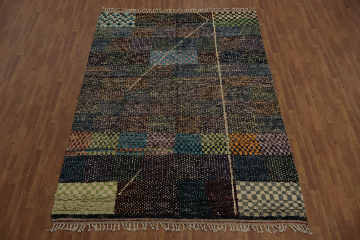 Handmade Plush Moroccan Oriental Area Rug 8x11