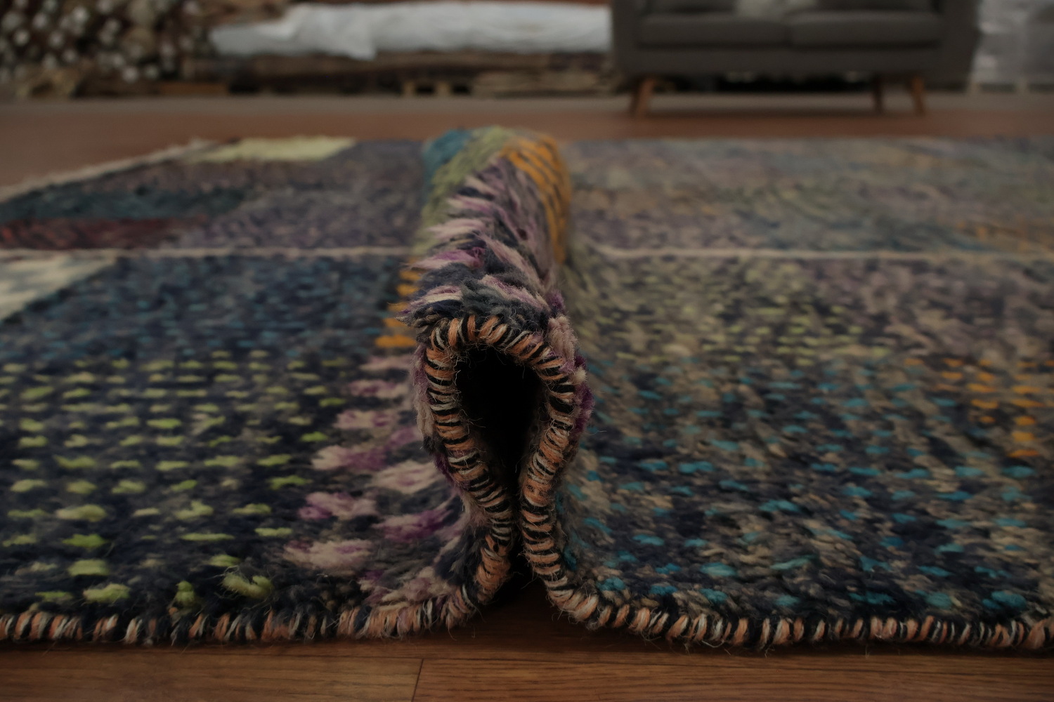 Handmade Plush Moroccan Oriental Area Rug 8x11