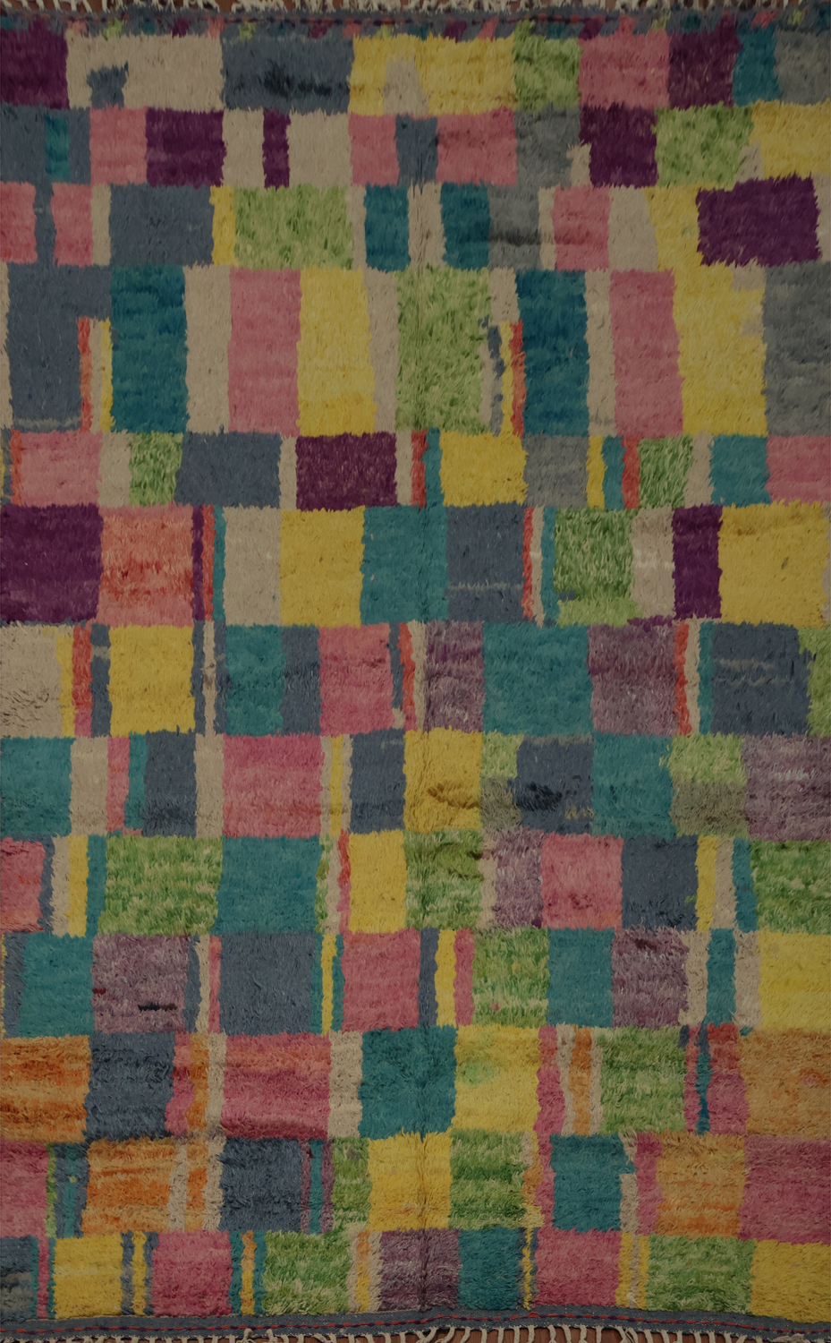 Geometric Plush Moroccan Area Rug 7x10 with Rich Colors