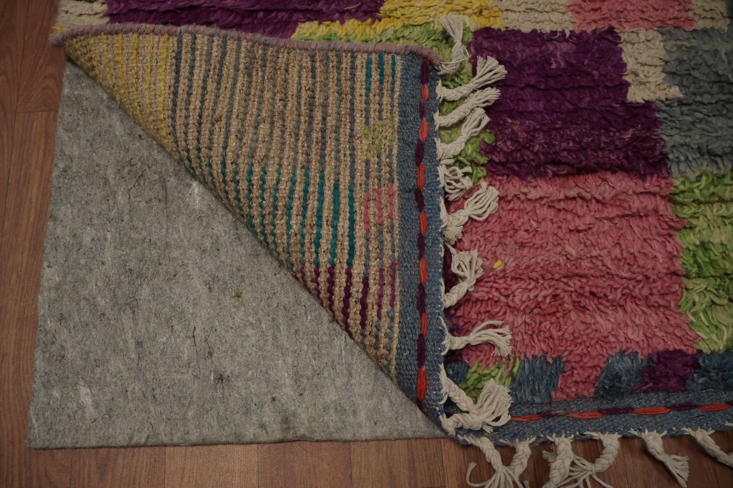 Geometric Plush Moroccan Area Rug 7x10 with Rich Colors