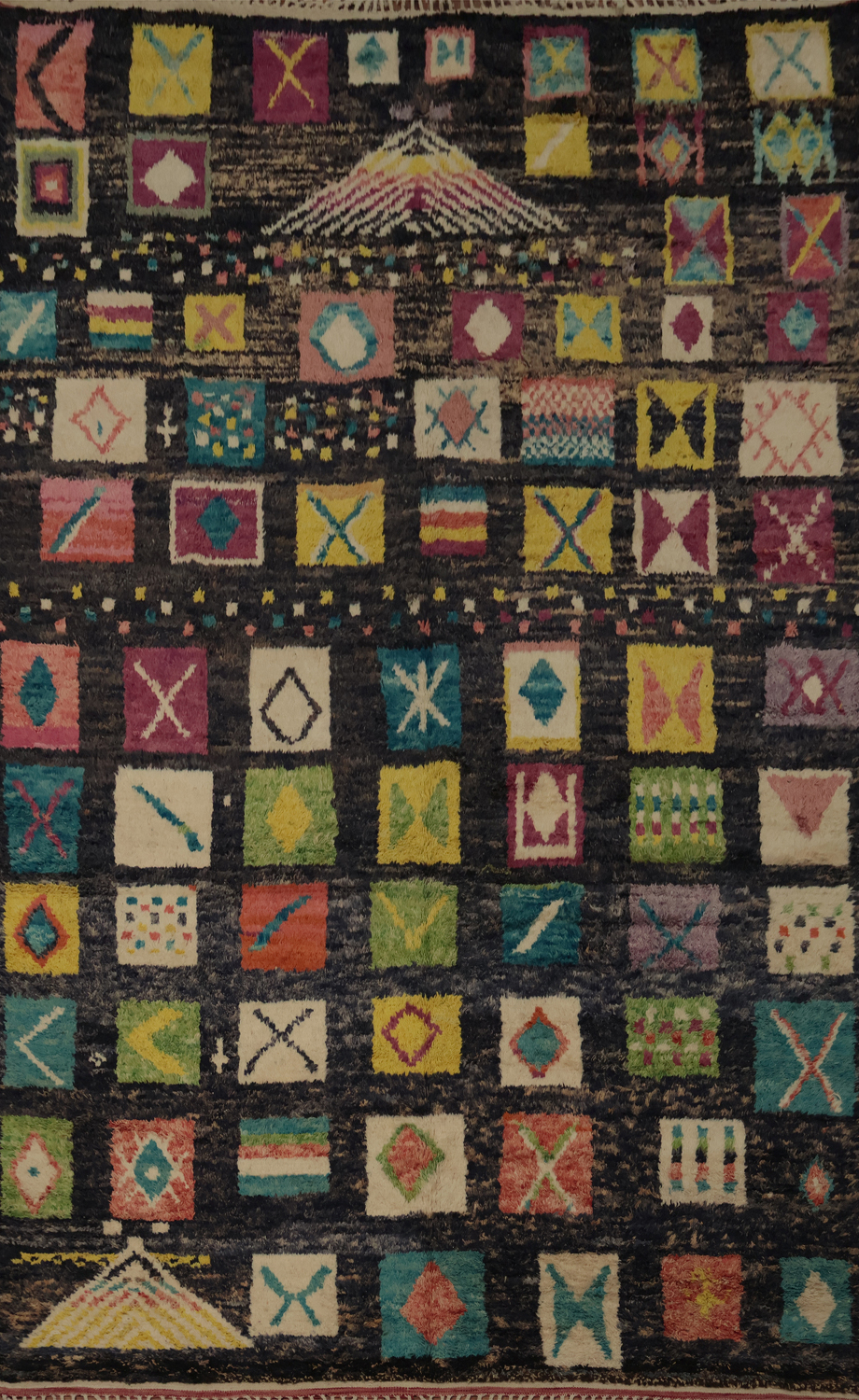All-Over Geometric Plush Large Moroccan Rug 10x15