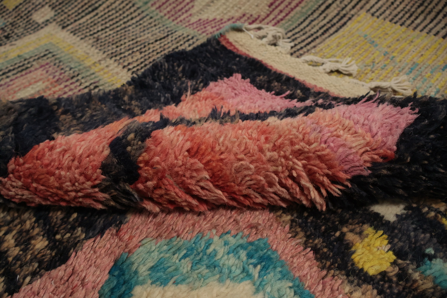 All-Over Geometric Plush Large Moroccan Rug 10x15