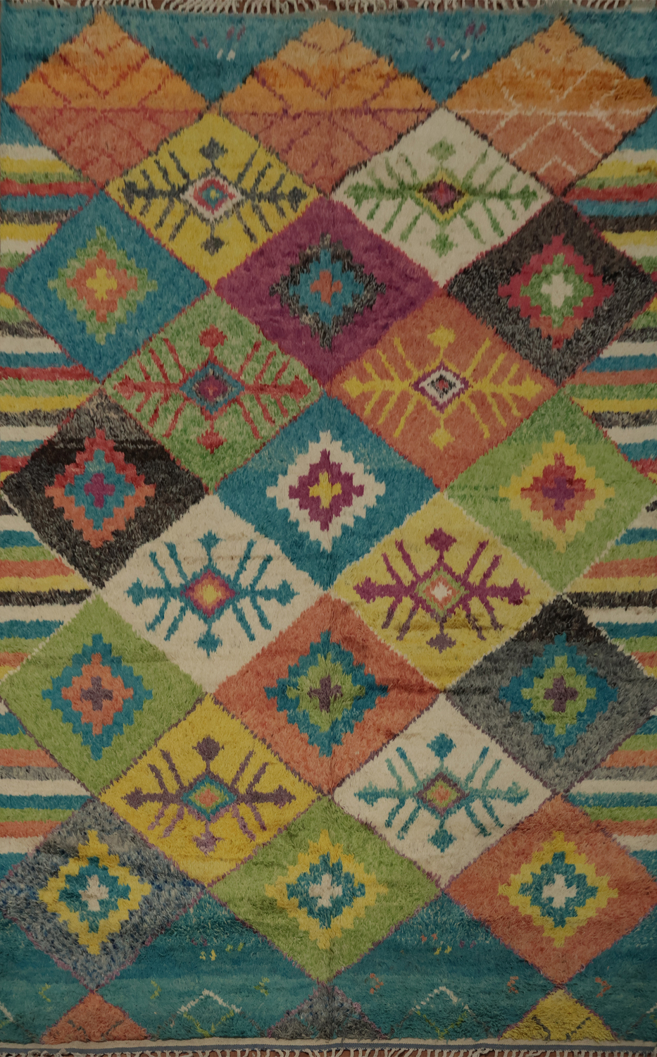 All-Over Trellis Moroccan Oriental Area Rug 9x12