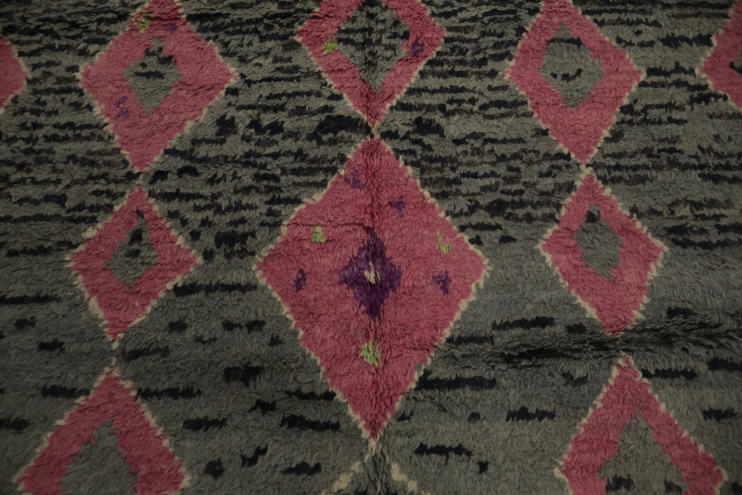 All-Over Geometric Moroccan Wool Area Rug 6x10