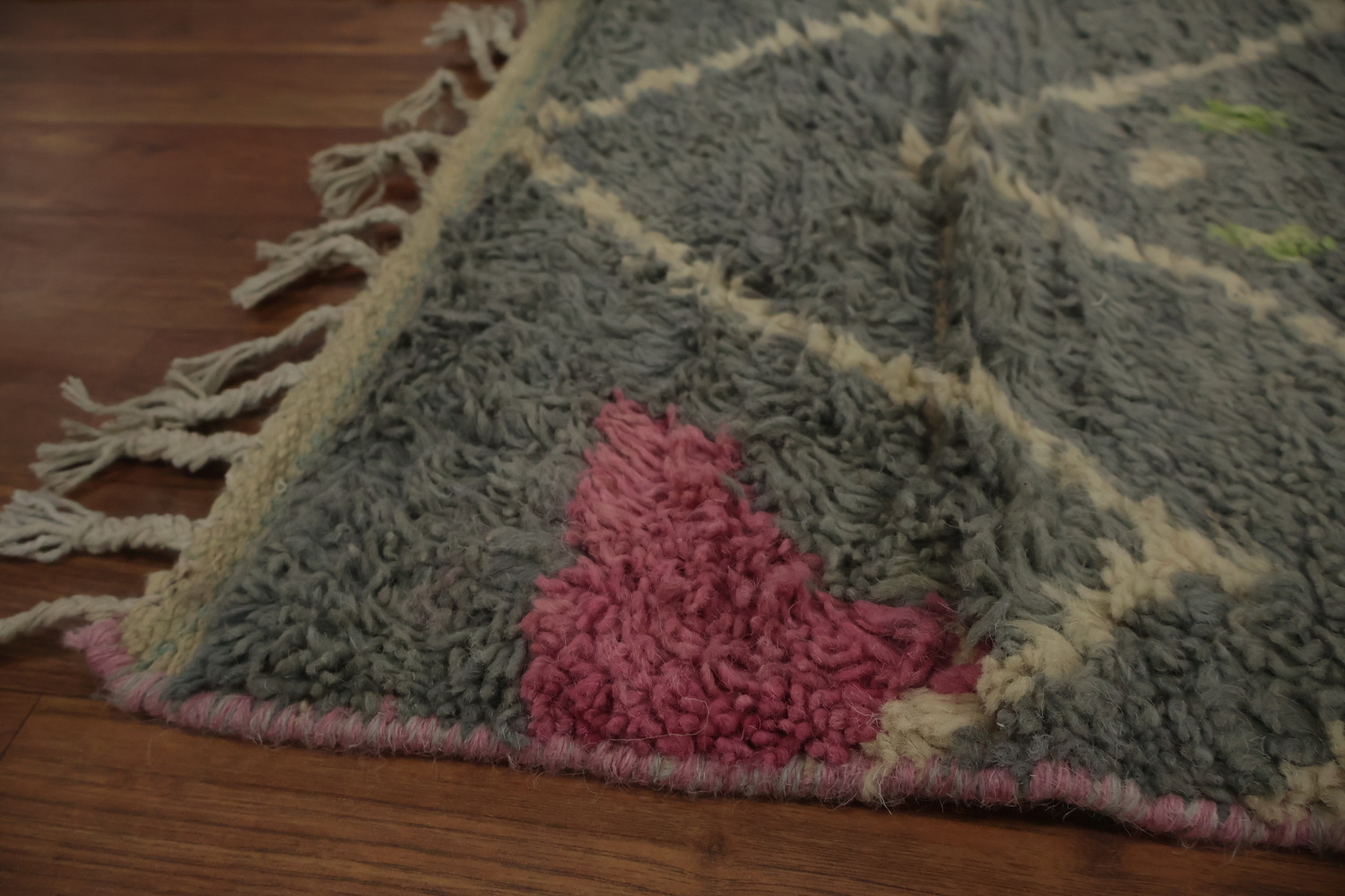 All-Over Geometric Moroccan Wool Area Rug 6x10