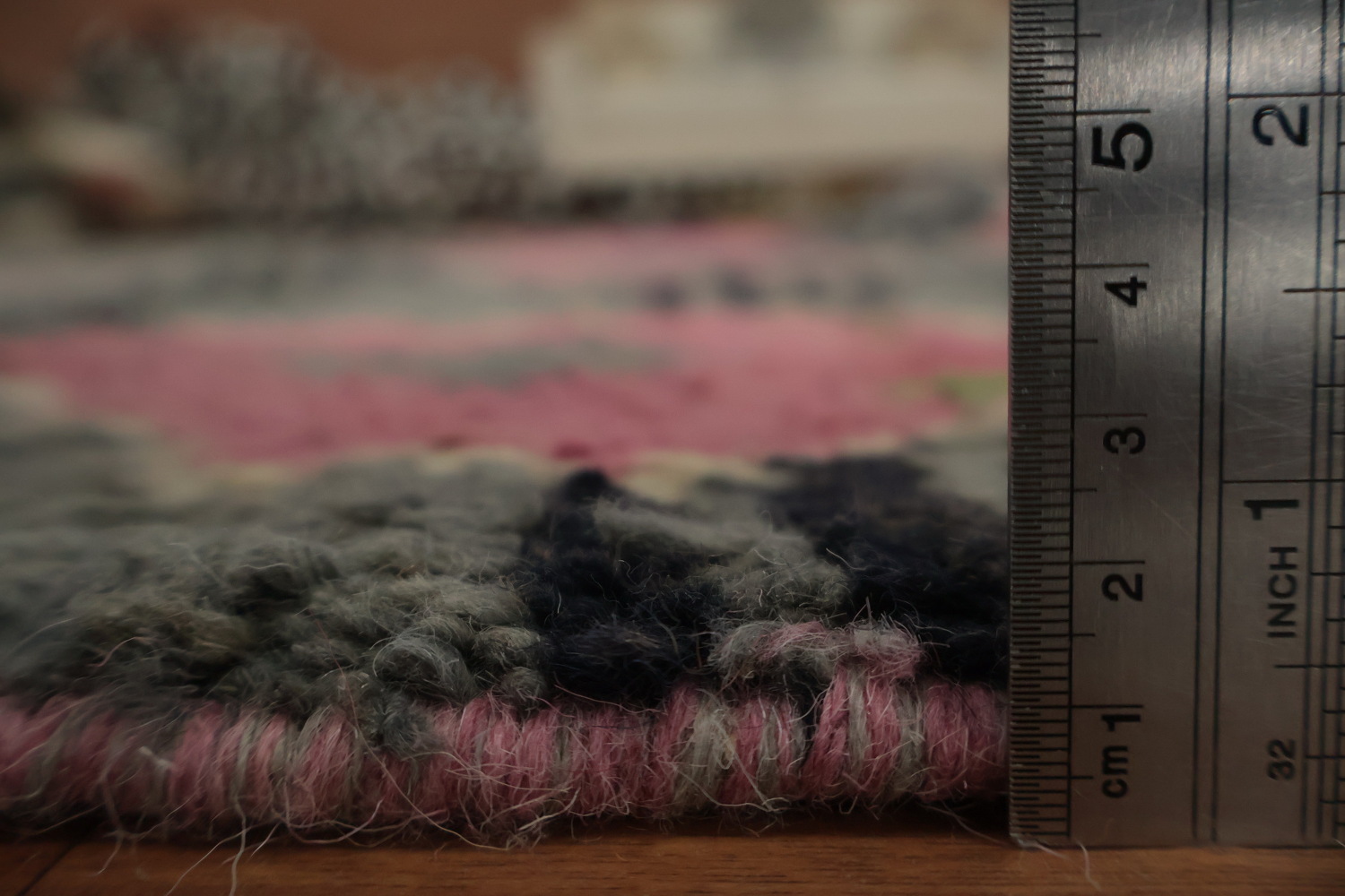 All-Over Geometric Moroccan Wool Area Rug 6x10