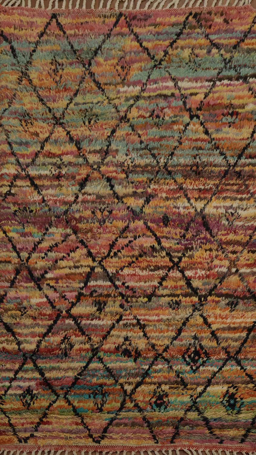 Trellis Plush Moroccan Oriental Rug 4x7