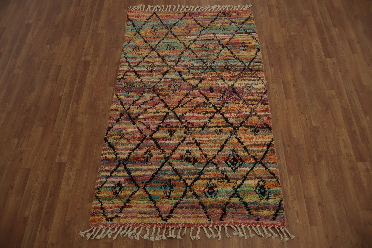 Trellis Plush Moroccan Oriental Rug 4x7