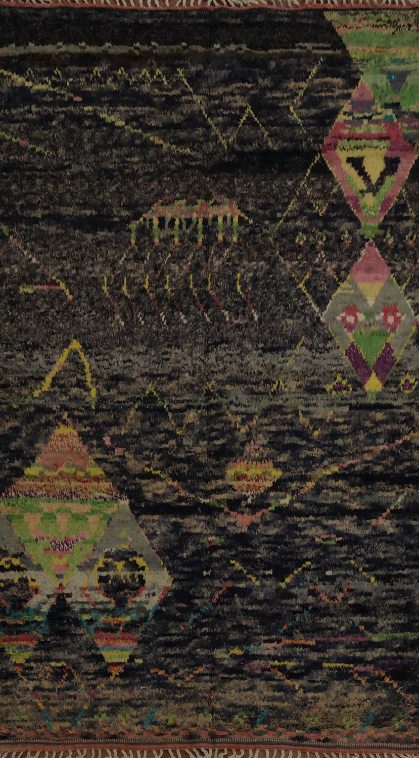 Handmade Moroccan Oriental Area Rug 6x9