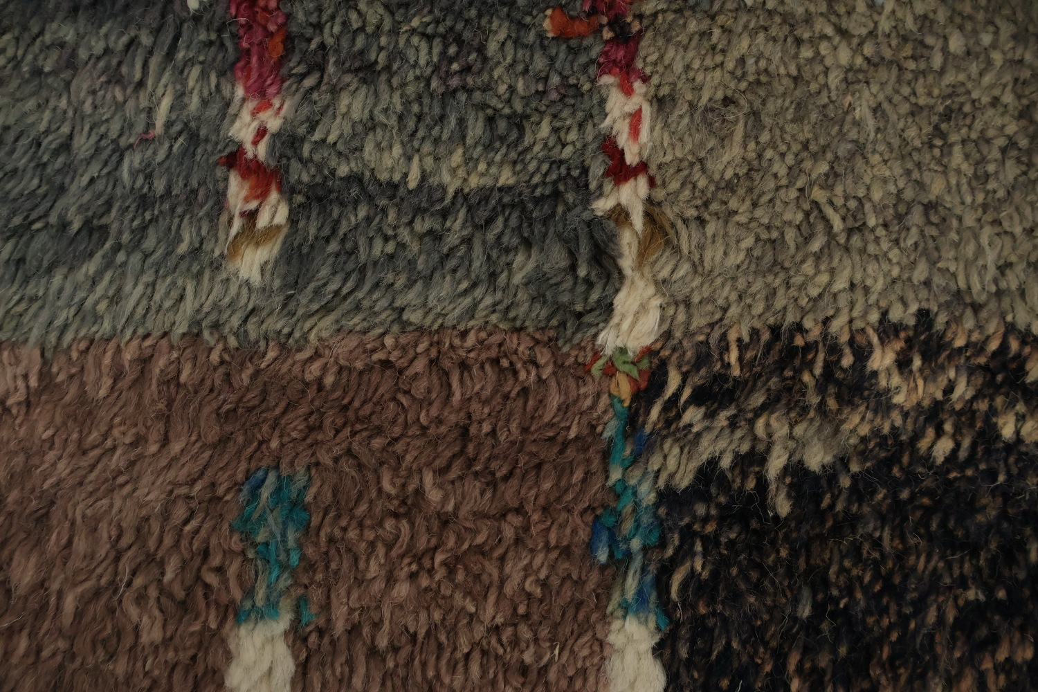 Artistic Flair Wool Patchwork Plush Moroccan Large Rug 10x15