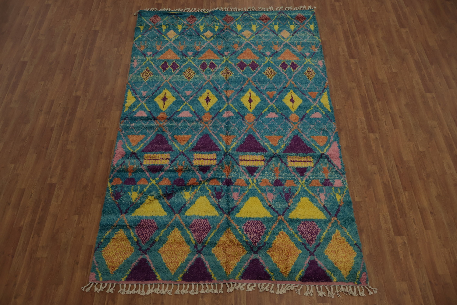 All-Over Trellis Plush Moroccan Area Rug 7x10