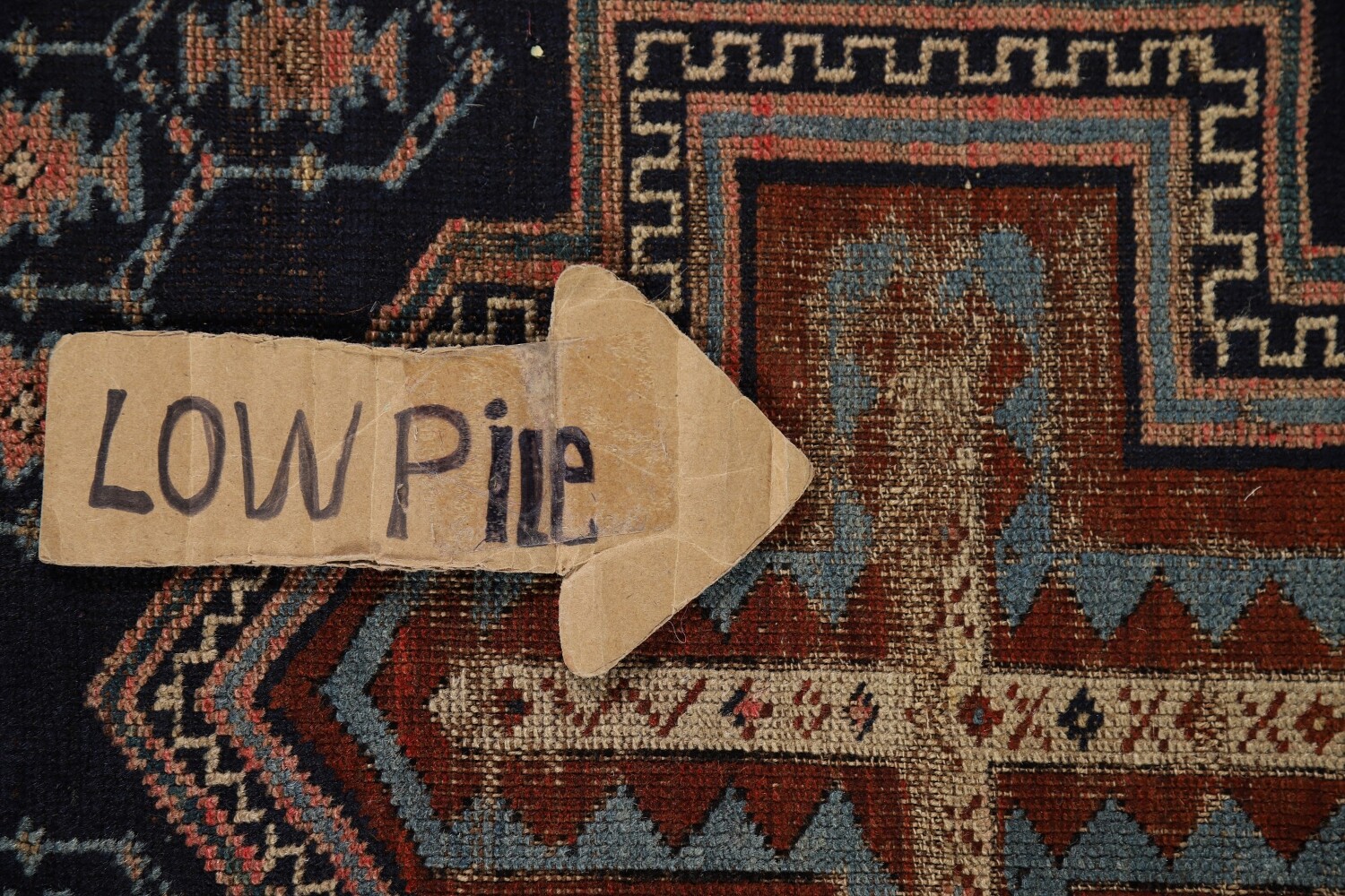 Pre-1900 Antique Kazak Vegetable Dye Rug 4x5