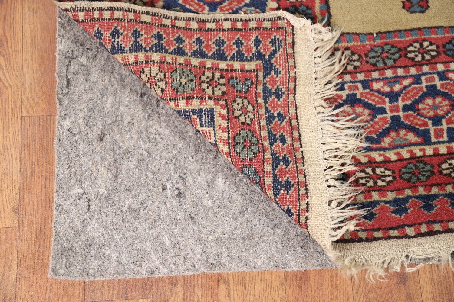 Antique Wool Kazak Vegetable Dye Area Rug 8x9