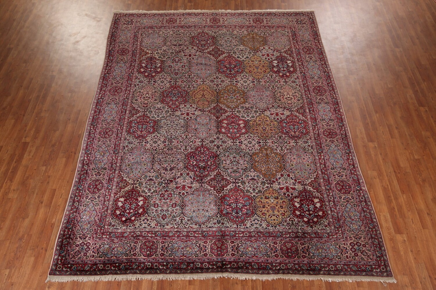 Antique Vegetable Dye Agra Indian Area Rug 9x12