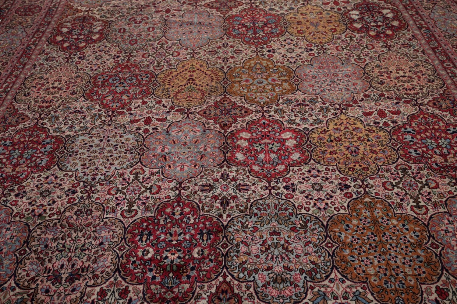 Antique Vegetable Dye Agra Indian Area Rug 9x12