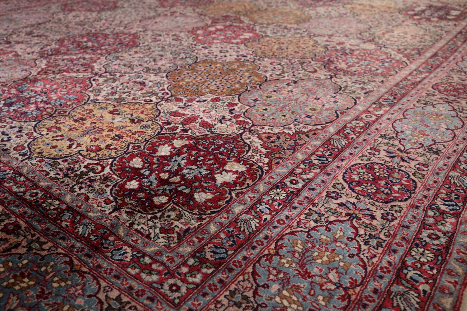 Antique Vegetable Dye Agra Indian Area Rug 9x12