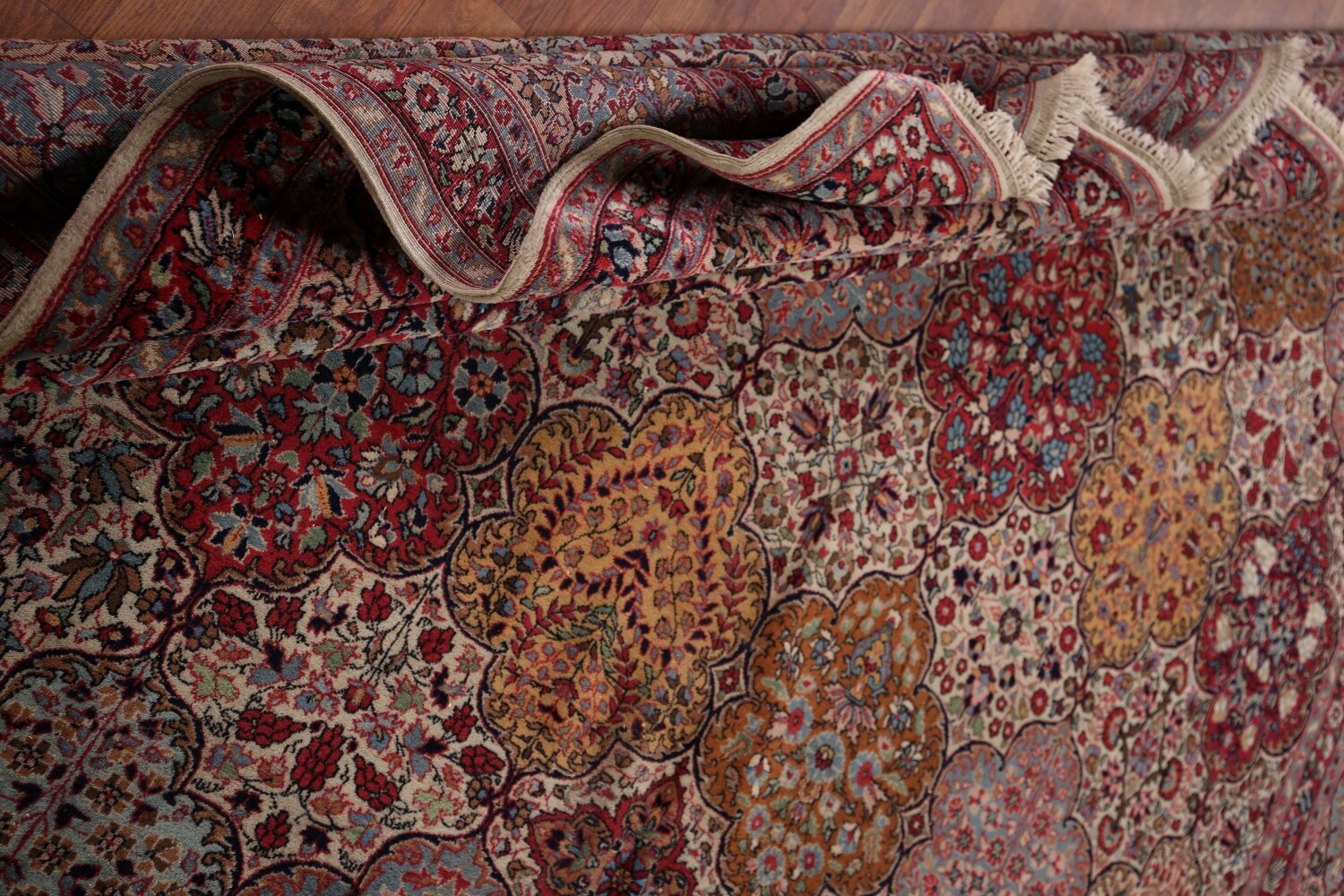 Antique Vegetable Dye Agra Indian Area Rug 9x12