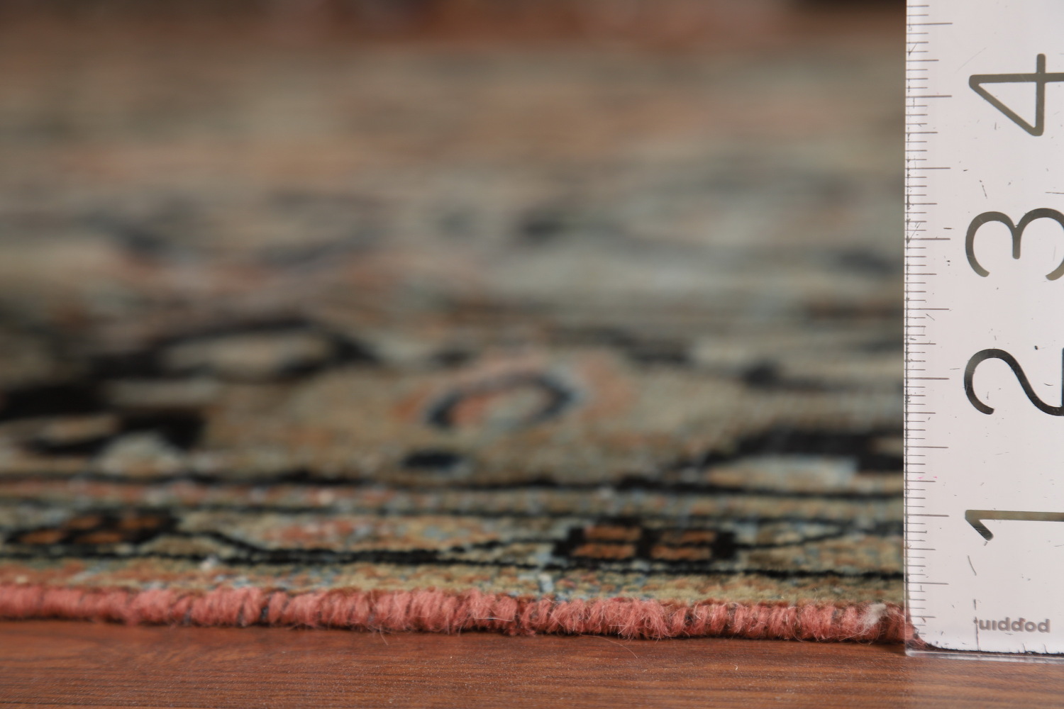 Antique Floral Wool Mahal Persian Area Rug 9x12