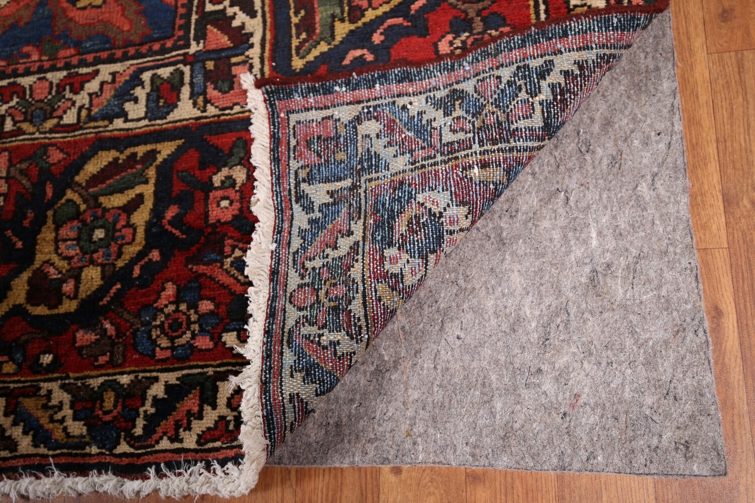 Antique Wool Handmade Bakhtiari Persian Large Rug 11x17