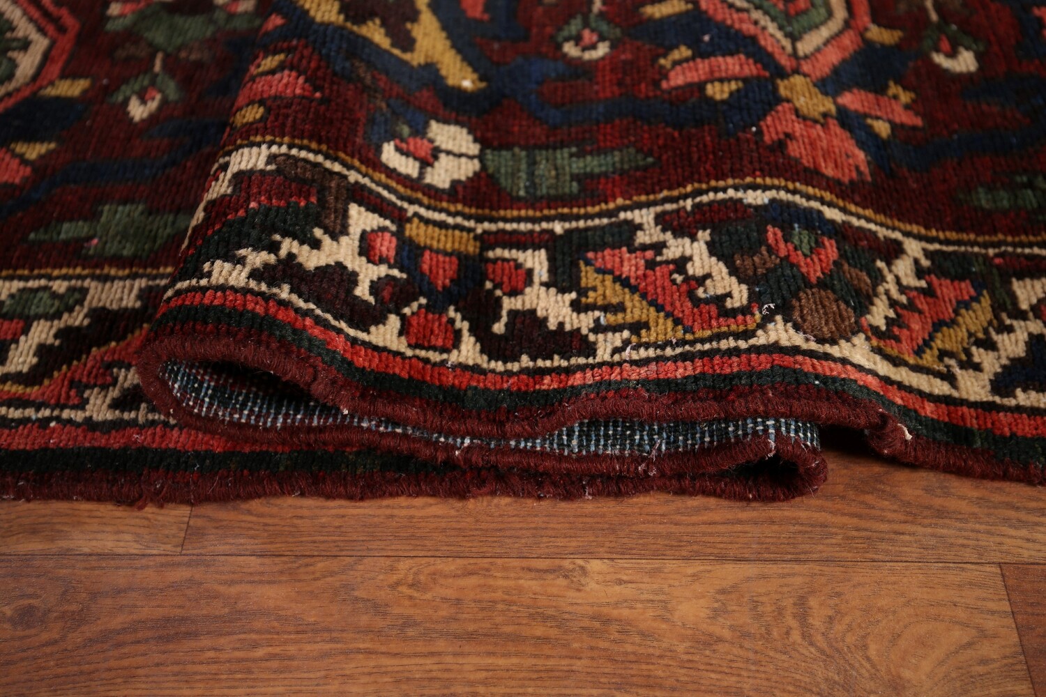 Antique Wool Handmade Bakhtiari Persian Large Rug 11x17