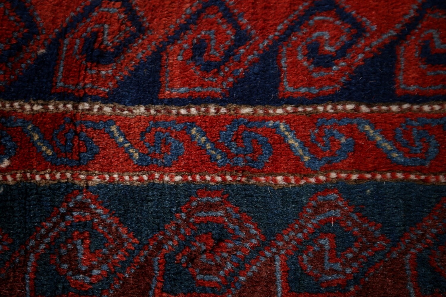 Antique Wool Kazak Vegetable Dye Area Rug 5x8