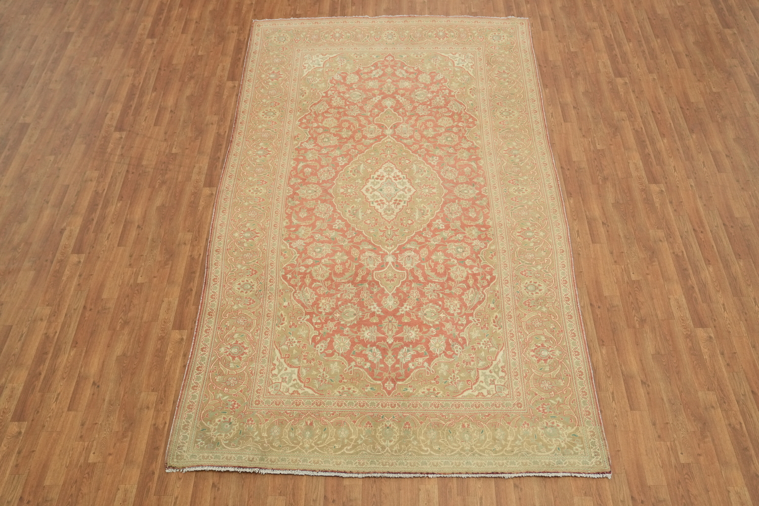 Traditional Floral Mashad Persian Area Rug 7x11