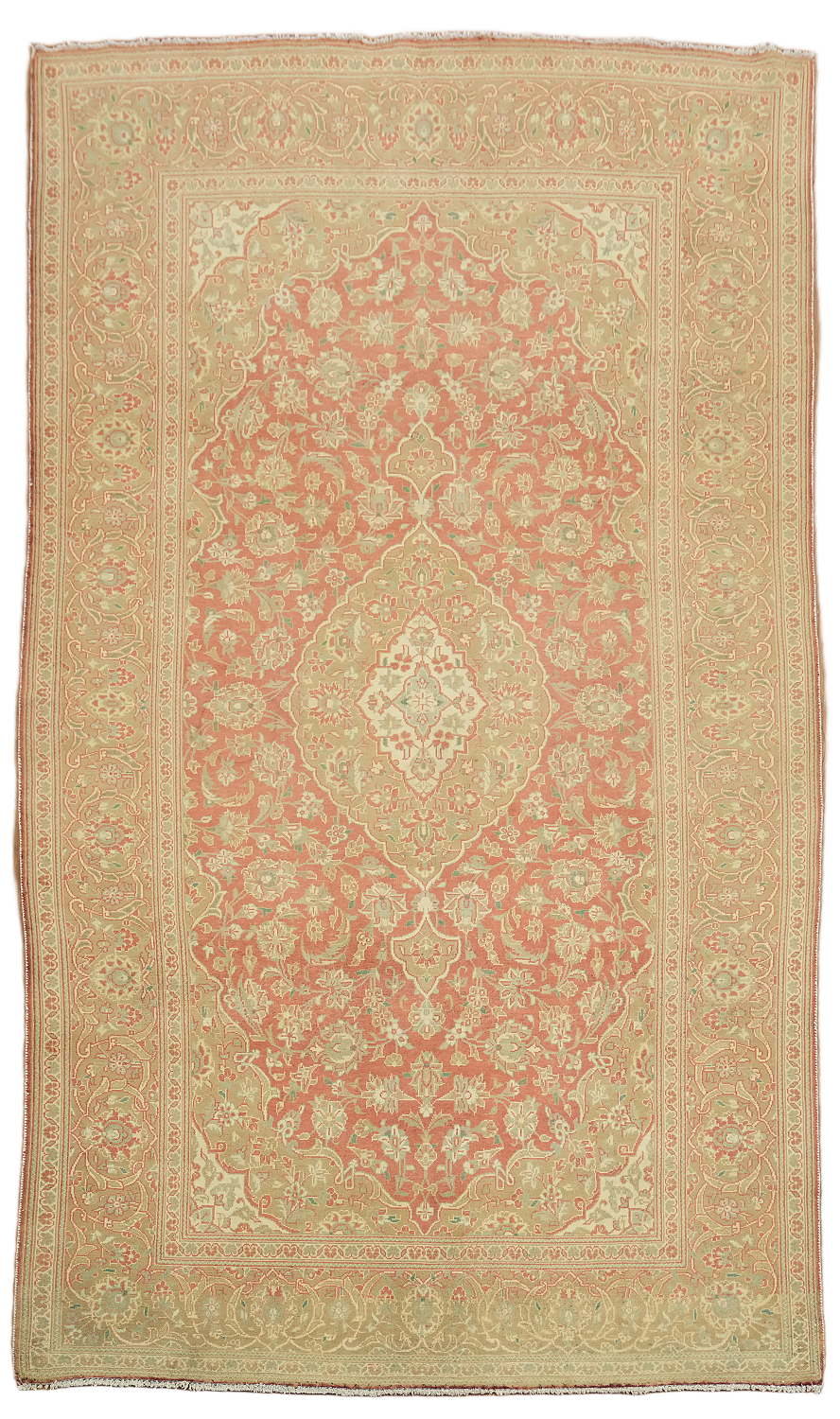 Traditional Floral Mashad Persian Area Rug 7x11