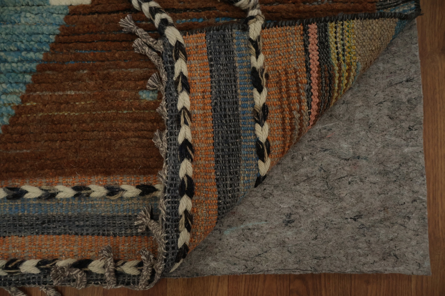 Earth Tone Wool Moroccan Large Modern Rug 12x15