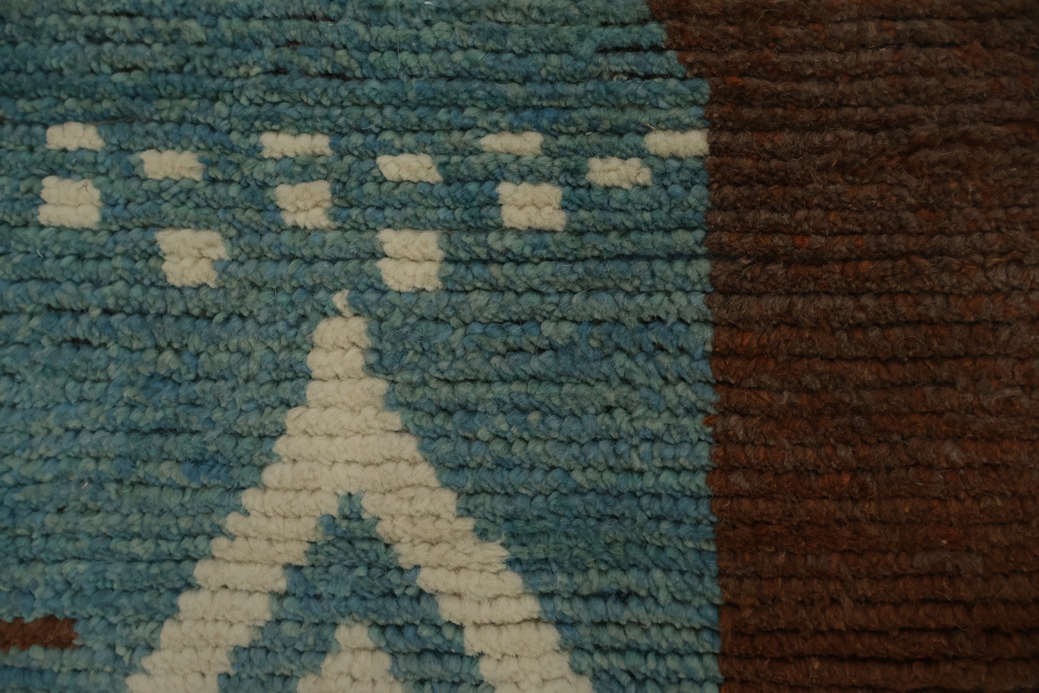 Earth Tone Wool Moroccan Large Modern Rug 12x15