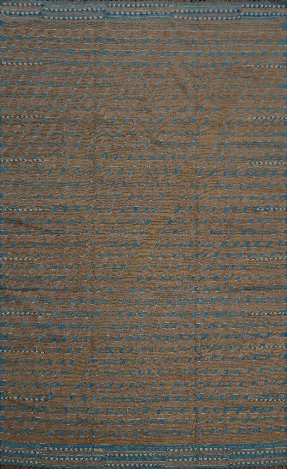 All-Over Striped Moroccan Oriental Area Rug 9x13