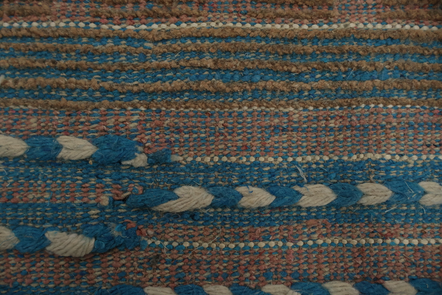 All-Over Striped Moroccan Oriental Area Rug 9x13