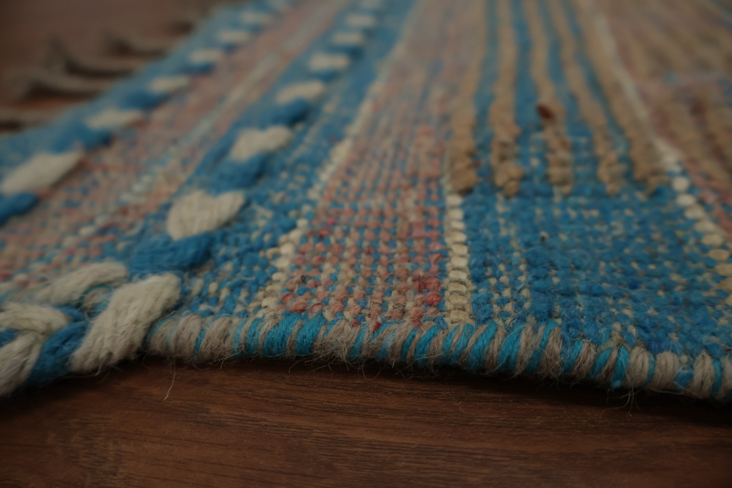 All-Over Striped Moroccan Oriental Area Rug 9x13