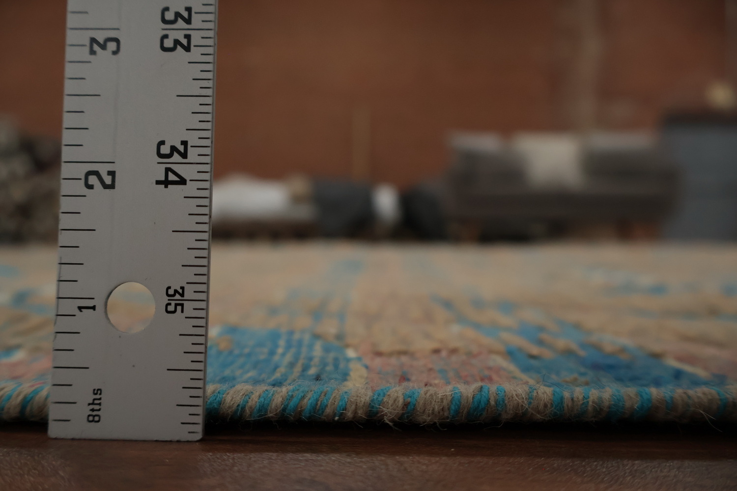 All-Over Striped Moroccan Oriental Area Rug 9x13