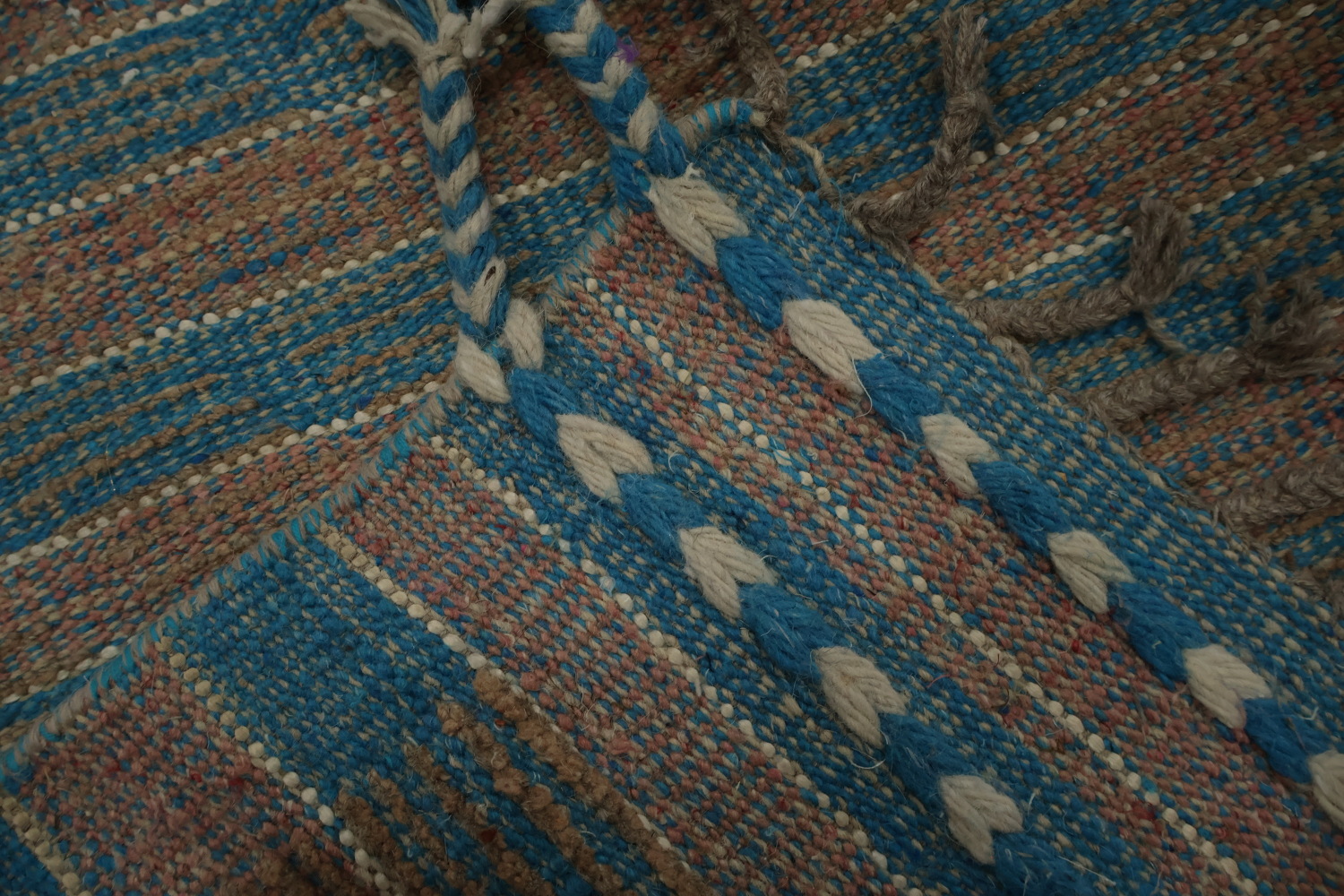 All-Over Striped Moroccan Oriental Area Rug 9x13