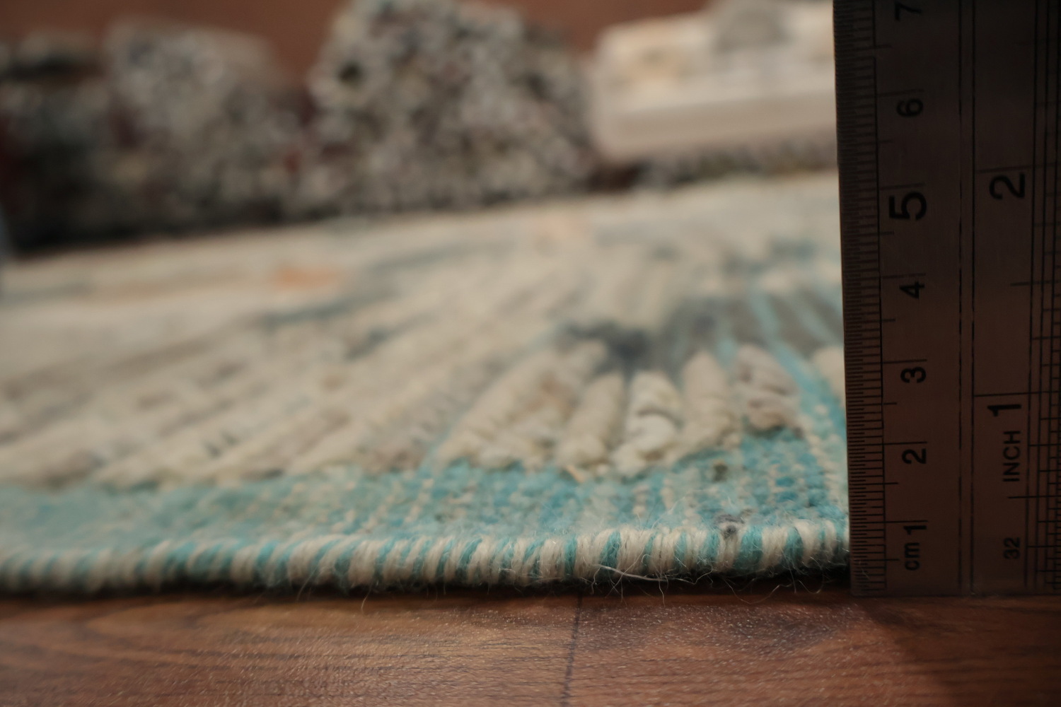 Earth Tone Wool Moroccan Abstract Area Rug 9x12