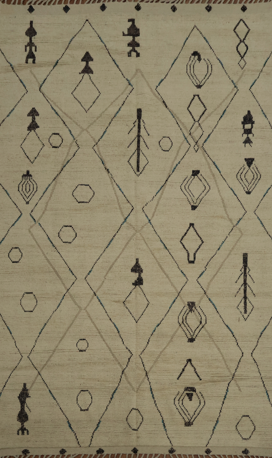 Handmade Wool Moroccan Abstract Area Rug 8x12