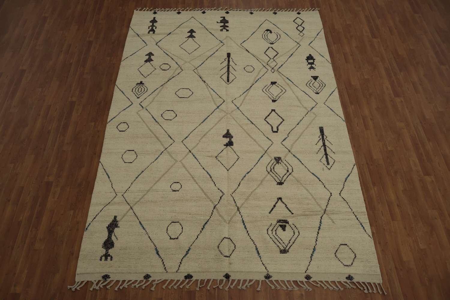Handmade Wool Moroccan Abstract Area Rug 8x12