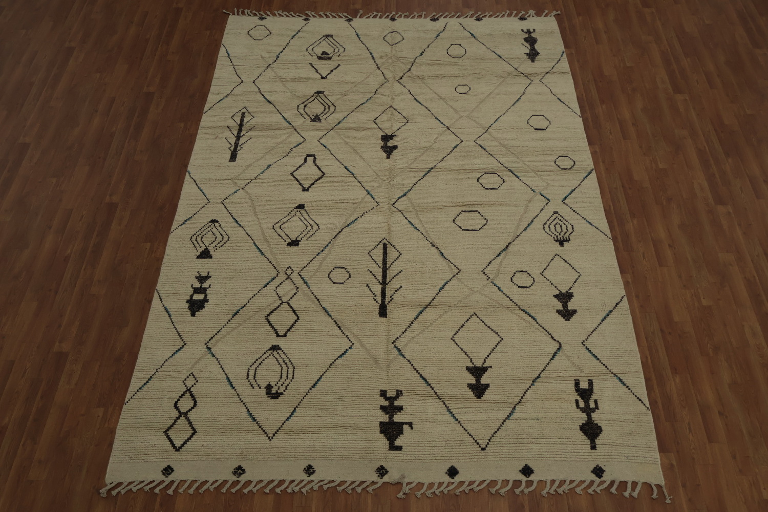 Handmade Wool Moroccan Abstract Area Rug 8x12