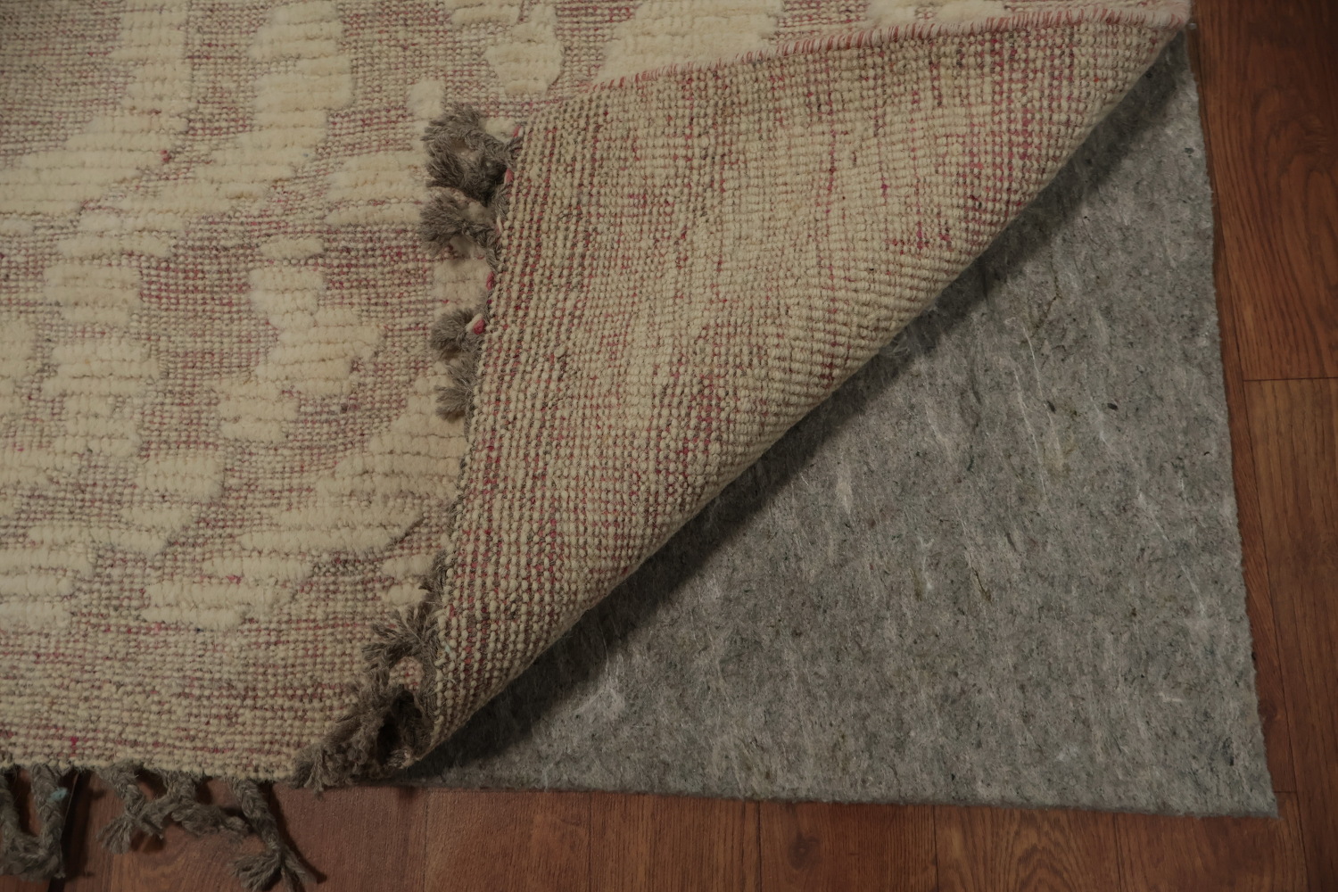 Sophisticated Moroccan Area Rug 8x10 with Wavy Zebra Stripes Design